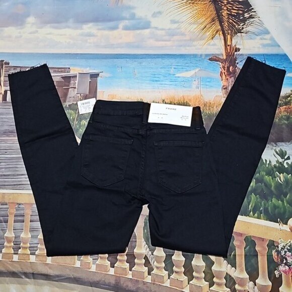FRAME Denim Le Skinny Raw Hem Jeans Size 24 New - Picture 9 of 9